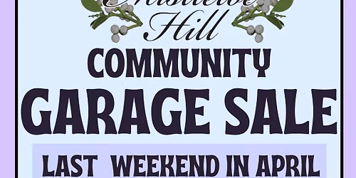 Mistletoe Hill Spring Community Garage Sale Weekend