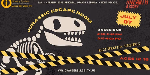 MONT BELVIEU: Jurassic Escape Room