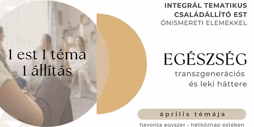 Integr\u00e1l Tematikus Csal\u00e1d\u00e1ll\u00edt\u00f3 Est  \u2013 Eg\u00e9szs\u00e9g\u00fcnk lelki \u00e9s transzgener\u00e1ci\u00f3s h\u00e1ttere