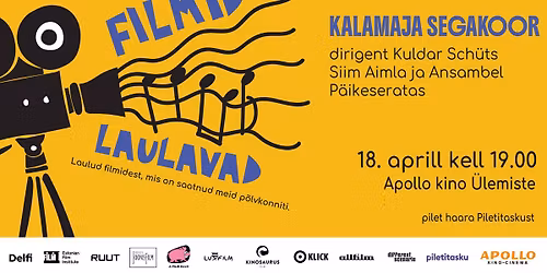 Kalamaja Segakoori filmimuusika kontsert "Filmid Laulavad" Apollo Kinos