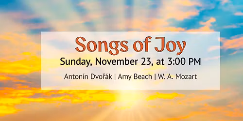 SLO Master Chorale presents Beyond the Notes: \u201cDvo\u0159\u00e1k, Beach, and American Music in the 1890s\u201d