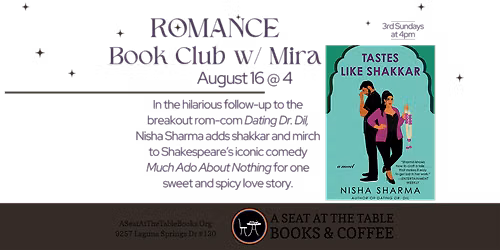 Romance Book Club w\/ Mira: Tastes Like Shakkar