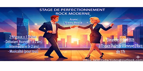 STAGE DE PERFECTIONNEMENT ROCK MODERNE, Dimanche 19 avril 2026