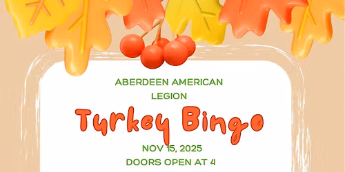 Turkey Bingo at the Aberdeen American Legion