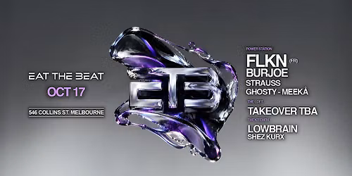 Eat The Beat Saturdays | Oct 17 ft. FLKN (FR)
