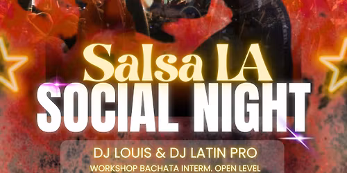 Saturday night Salsa & Bachata Social Night