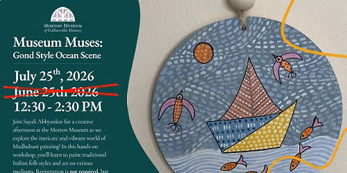 Museum Muses: Gond Style Ocean Scene