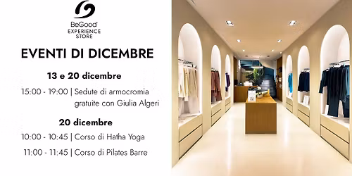 Eventi di dicembre nel BeGood Experience Store di Bergamo
