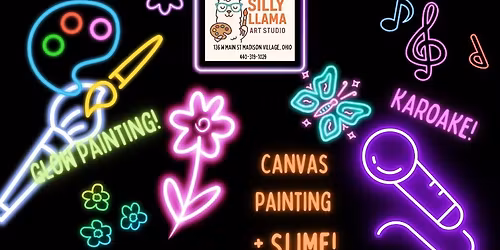 Spring Fling GLOW Paint and Sing! (and SLIME!)
