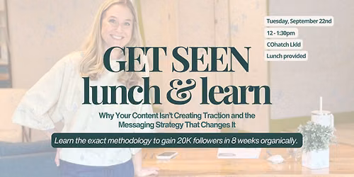 GET SEEN | Learn how to grow 20k followers in 8 weeks