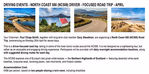 North Coast 500 Driving Trip