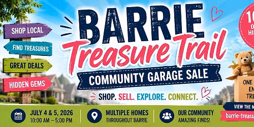 Barrie's Biggest Treasure Hunt \u2013 Community Garage Sale Weekend 2026