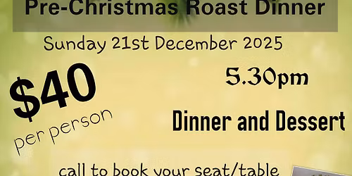 Cafe 88 Pre-Christmas Roast Dinner