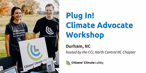 Plug in! Climate Advocate Workshop in Durham, NC