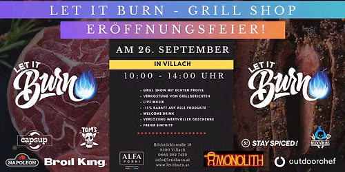Let It Burn Grill Shop - Er\u00f6ffnungsfeier!