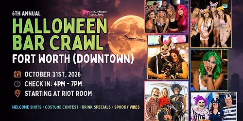Halloween Bar Crawl 10\/31 - FORT WORTH