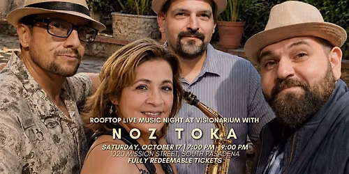 Rooftop Live Music Night at Visionarium with Noz Toka