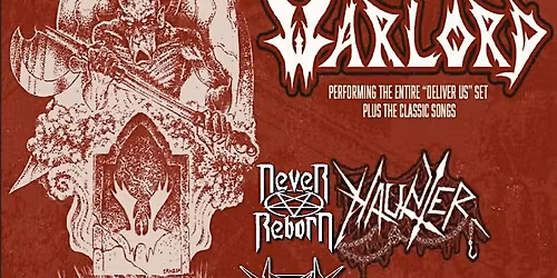 Onslaught with Warlord Live at The Rock 2026