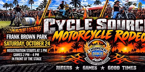 CYCLE SOURCE MOTORCYLE RODEO @FRANK BROWN PARK-Thunder Beach Motorcycle Rally