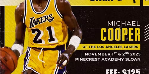 Los Angeles Lakers Micheal Cooper Basketball Camp