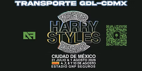 Transporte desde Guadalajara al Concierto de Harry Styles en CDMX