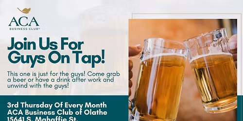 December Guys On Tap | ACA Business Club of Olathe