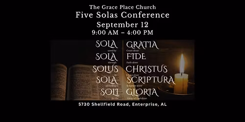 Five Solas Conference | The Grace Place Church