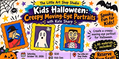 Kids Halloween: Creepy Moving-Eye Portraits with Kate Sharp