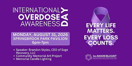 International Overdose Awareness Day Event