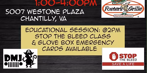 Jeep Social and Stop the Bleed class at Foster's Grille Westfields
