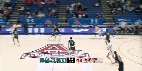 Loyola Maryland Greyhounds at American University Eagles Womens Basketball
