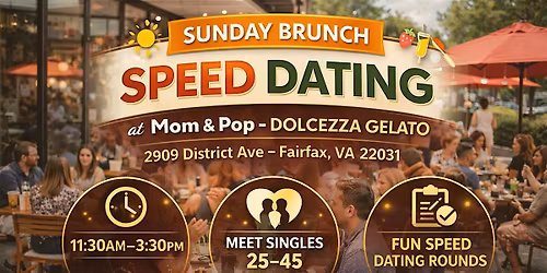 Sunday Brunch Mosaic District Speed Dating Mom & Pop \u2013 Dolcezza Gelato