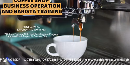 Coffee Shop Business Operation and Barista Training - Weekday Class