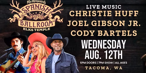 Christie Huff \/ Joel Gibson Jr. \/ Cody Bartels @ The Spanish Ballroom (Full Band)