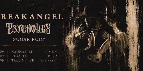 12.9 \u2022 FREAKANGEL (EE) + PSYCHOLIES (IT) + SUGAR RODY (EE) @ The Krypt, Tallinn EE \ud83e\udd87