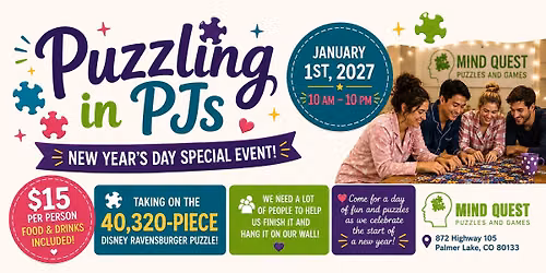 New Years Puzzling in PJs