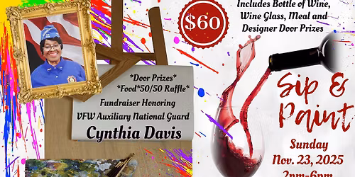 \ud83c\udf77\ud83c\udfa8 Sip & Paint Fundraiser \ud83c\udfa8\ud83c\udf77