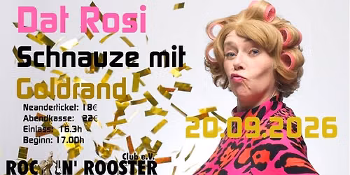 Sonntagsperlen: Dat Rosi - "Schnauze mit Goldrand" im RRC