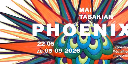  \u00ab PHOENIX \u00bb Exposition de Mai TABAKIAN - M\u00e9diath\u00e8que de Cernay 