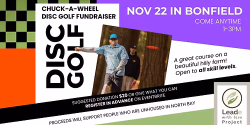 Chuck-A-Wheel Disc Golf Fundraiser