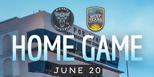 Home Game vs West Texas FC — Ron Poe
