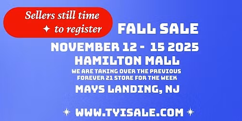 Tag, You're It Pop up consignment sale