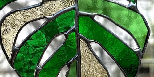 Monstera Stained Glass