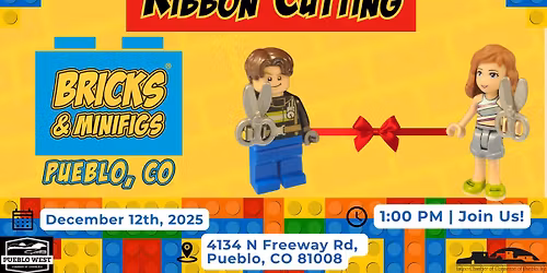 Bricks and Minifigs Ribbon Cutting