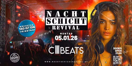 NACHTSCHICHT REVIVAL - DAS ORIGINAL kommt zum 1. Mal nach Salzburg!!! N\u00e4chster Tag ist Feiertag!