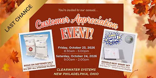 Customer Appreciation Event in New Philadelphia