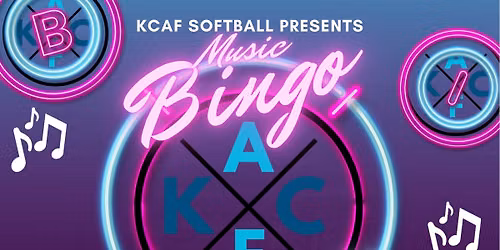 KCAF Softball Music Bingo Fundraiser