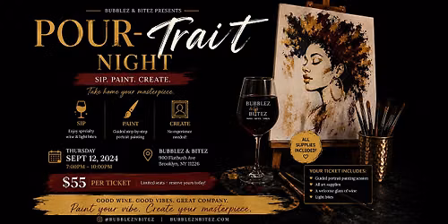 Pour-Trait Night at Bubblez & Bitez