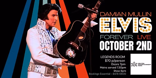 Damian Mullin & The Elvis Forever Band LIVE @ Melton Entertainment Park
