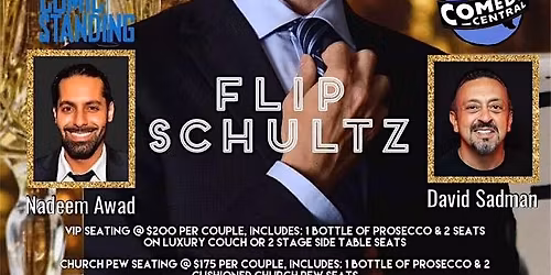 New Years Eve, With Flip Schultz (for 2) at Sadman Comedy Cafe, Boca Raton